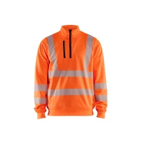 Sudadera de trabajo cremallera media Blaklader Alta Visibilidad 356425383300L