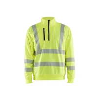 Sudadera de trabajo cremallera media Blaklader Alta Visibilidad 356425383300L