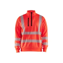 Sudadera de trabajo cremallera media Blaklader Alta Visibilidad 356425383300L