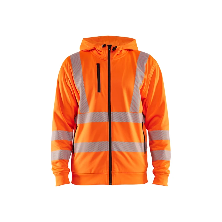 Sudadera de trabajo cremallera completa Blaklader Alta Visibilidad con capucha 356525383300L