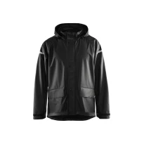 Chaqueta de trabajo Impermeable con capucha Blaklader Level 1 Negro 4311200099004L