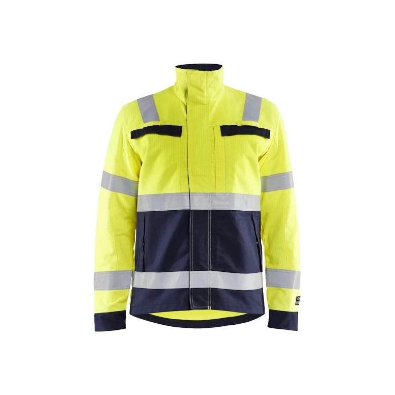 Chaqueta de trabajo ignífugo antiestático Multibolsillos Alta Visibilidad Multinorma Blaklader 4087151433894L