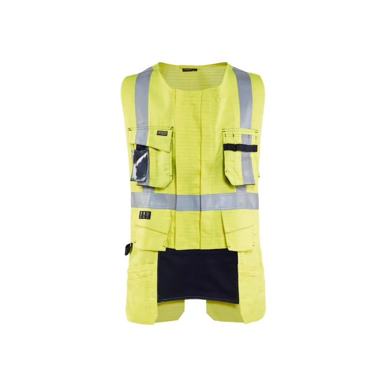 Chaleco de trabajo Alta Visibilidad Multibolsillos Blaklader cremallera completa ignífugo antiestático Artesano 307815143300L