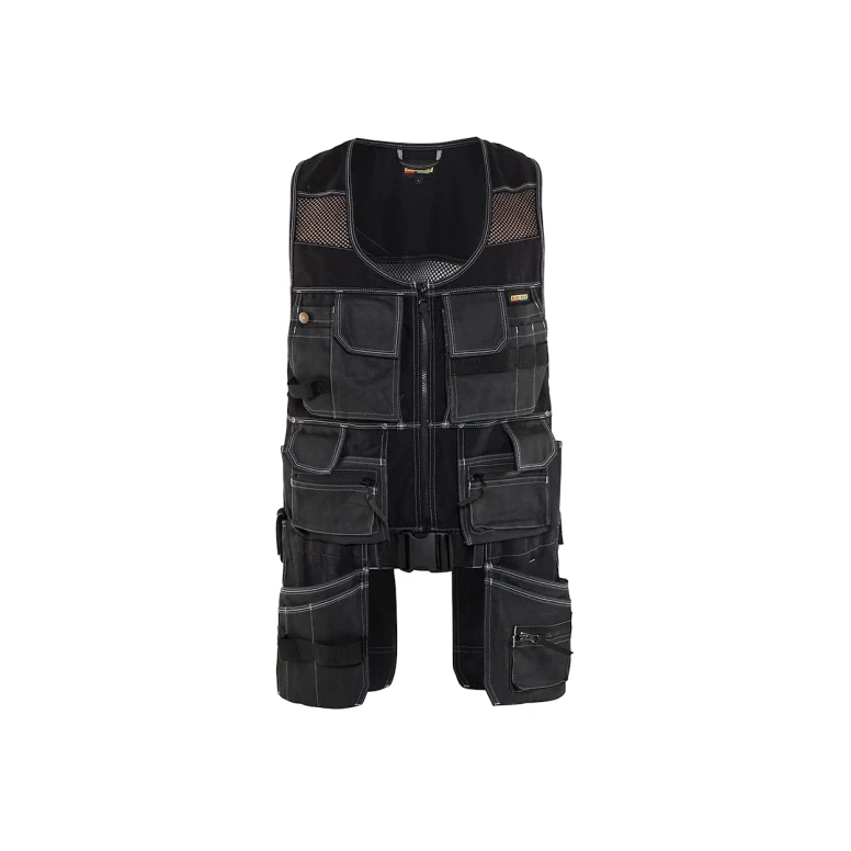 Chaleco de trabajo Blaklader Multibolsillos X1900 100% Algodón 311913109900L