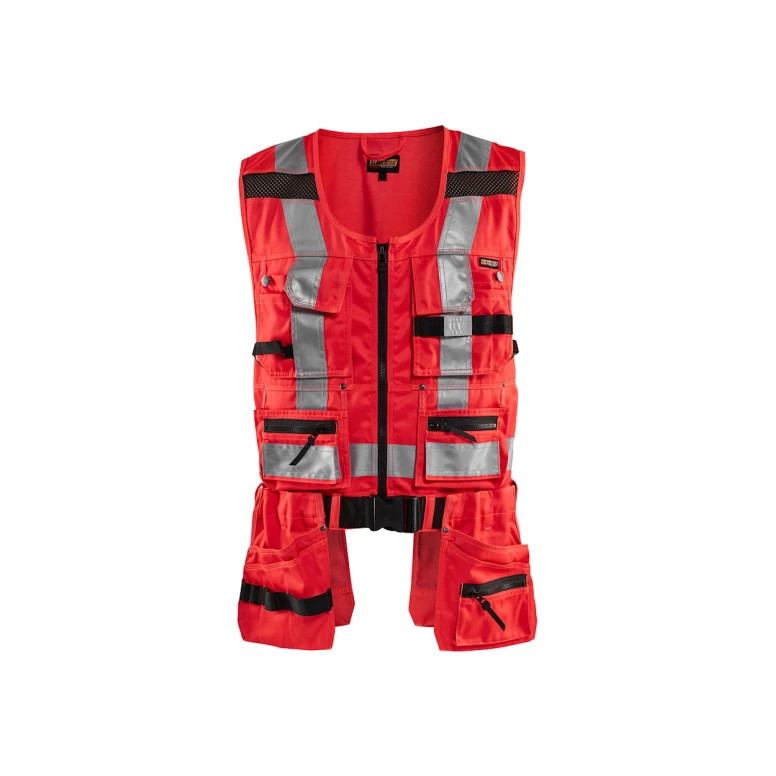Chaleco de trabajo Alta Visibilidad Multibolsillos Blaklader cremallera completa 303218043300L