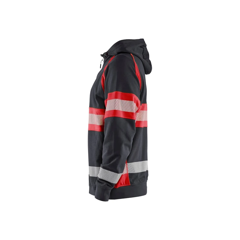 Sudadera de trabajo Blaklader Alta Visibilidad 100% Algodón cremallera completa con capucha 355211588933L