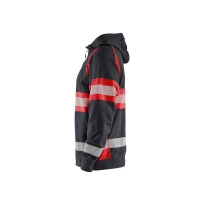 Sudadera de trabajo Blaklader Alta Visibilidad 100% Algodón cremallera completa con capucha 355211588933L