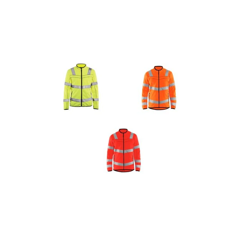 Sudadera de trabajo Blaklader Alta Visibilidad cremallera completa micropolar 494110103300L
