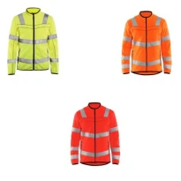 Sudadera de trabajo Blaklader Alta Visibilidad cremallera completa micropolar 494110103300L