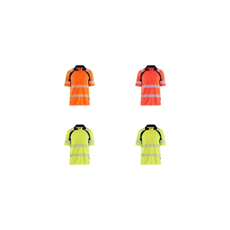 Polo de trabajo Alta Visibilidad Blaklader protección contra los rayos UV Mangas cortas 359510133389L