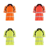 Polo de trabajo Alta Visibilidad Blaklader protección contra los rayos UV Mangas cortas 359510133389L
