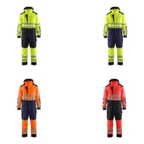 Mono de trabajo Multibolsillos Alta Visibilidad Blaklader Impermeable con capucha 672519773389L