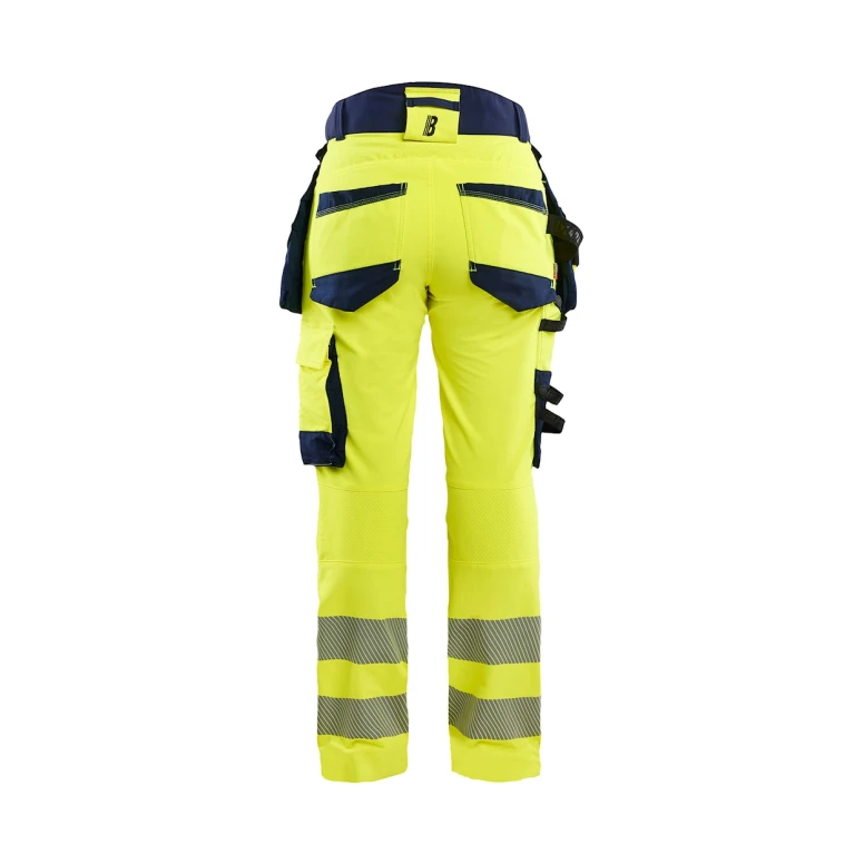 Pantalón de trabajo Alta Visibilidad Stretch Multibolsillos Blaklader 4-Vie Mujer 702216483389C42