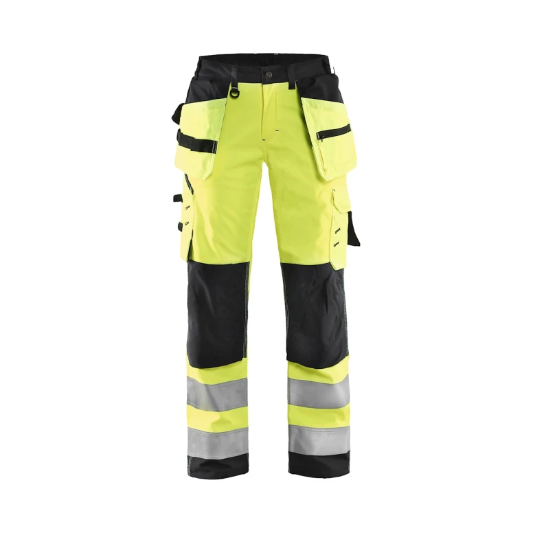 Pantalón de trabajo Alta Visibilidad Stretch Impermeable Multibolsillos Blaklader Softshell Mujer 716725173389C42