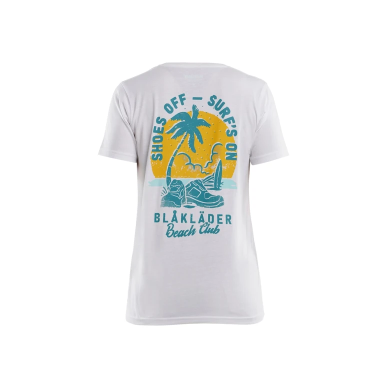 Camiseta de trabajo de mangas cortas 100% Algodón Blaklader Beach Club Mujer 941710421000L