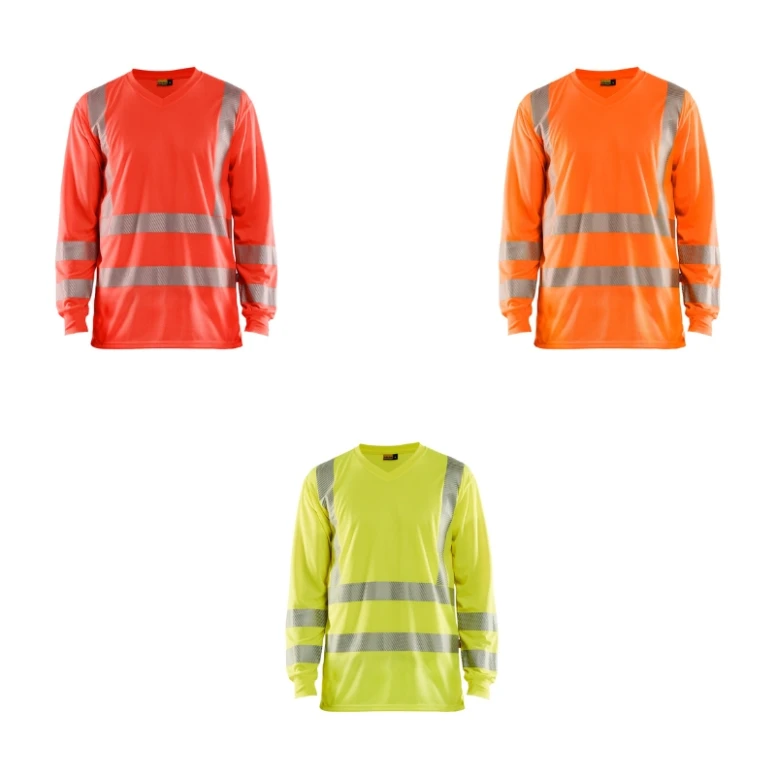 Camiseta de trabajo Alta Visibilidad Blaklader protección contra los rayos UV Mangas largas 338510133300L