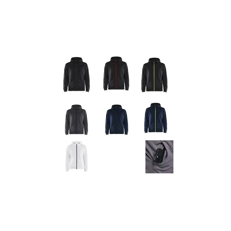 Sudadera de trabajo Blaklader cremallera completa con capucha 336325261098L
