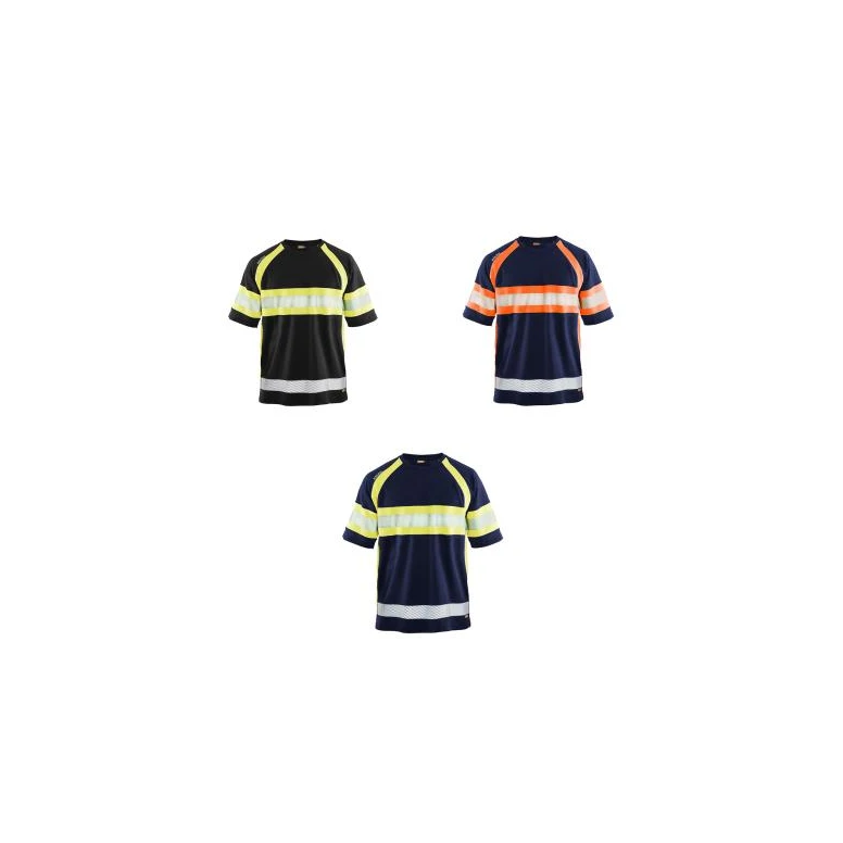 Camiseta de trabajo Alta Visibilidad Blaklader protección contra los rayos UV Mangas cortas 333710518933L