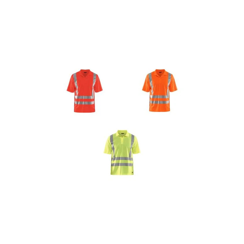 Polo de trabajo Alta Visibilidad Blaklader protección contra los rayos UV Mangas cortas 339110113300L
