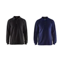 Polo de trabajo Mangas largas Blaklader ignífugo piqué 337417418900L