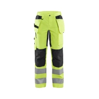Pantalón de trabajo Multibolsillos Alta Visibilidad high Vis Stretch Mujer 716318115599C50