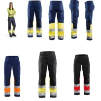 Pantalón de trabajo Multibolsillos Alta Visibilidad High Vis Stretch Mujer 716118119955C50