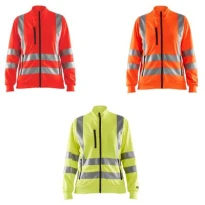 Sudadera de trabajo Blaklader Alta Visibilidad Multibolsillos cremallera completa Mujer 330819743300L