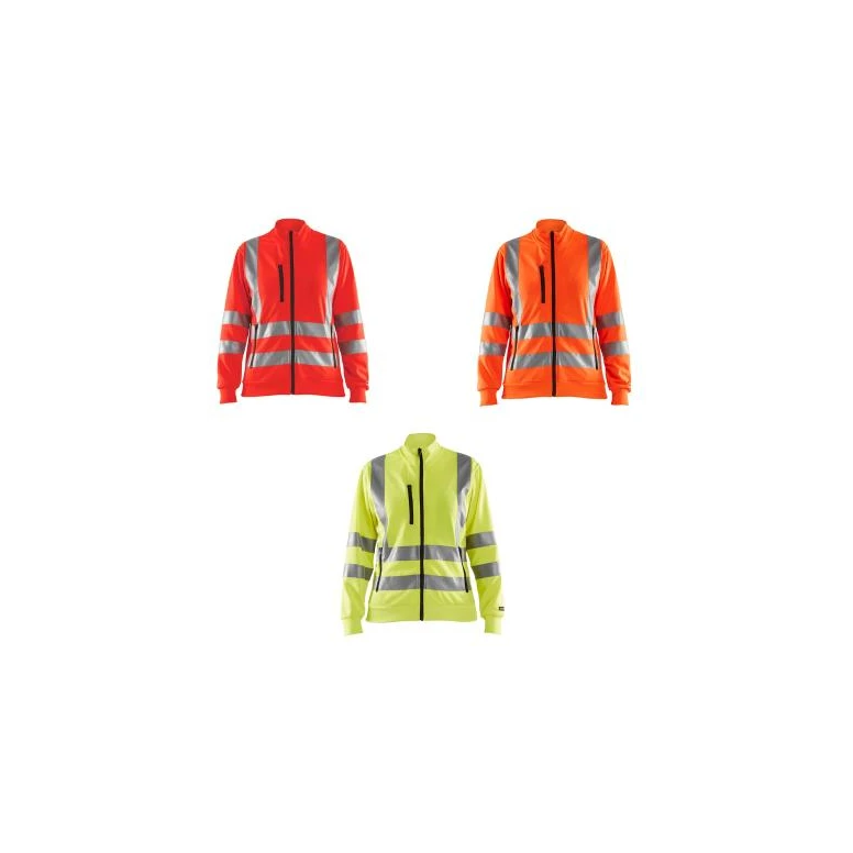 Sudadera de trabajo Blaklader Alta Visibilidad Multibolsillos cremallera completa Mujer 330819743300L