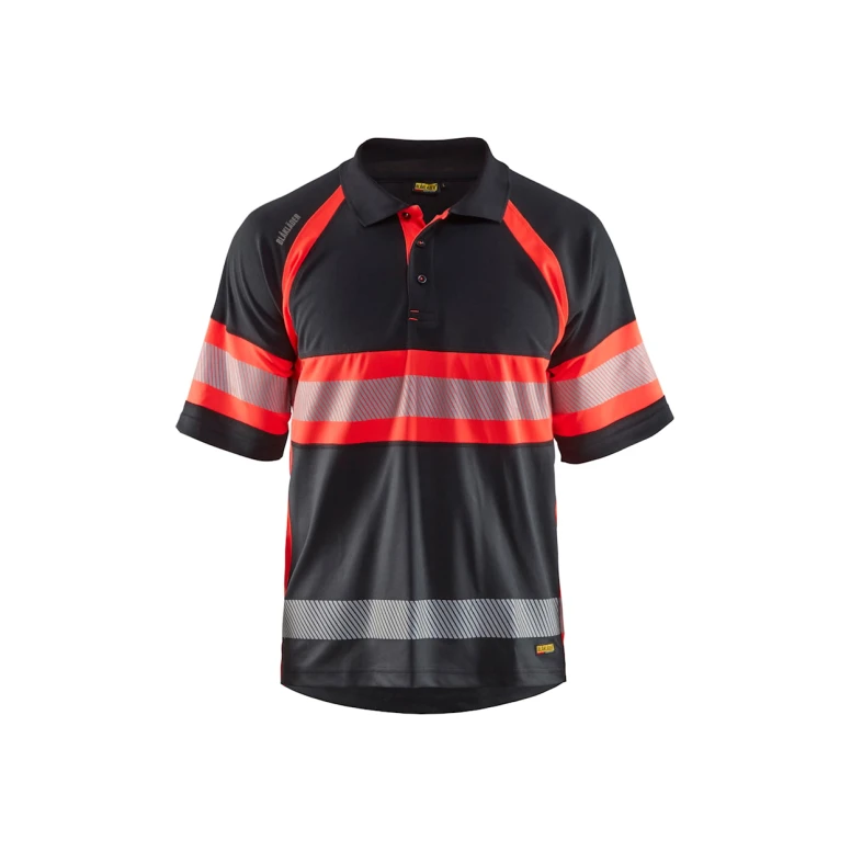 Polo de trabajo Alta Visibilidad Blaklader protección contra los rayos UV Mangas cortas 333810518933L