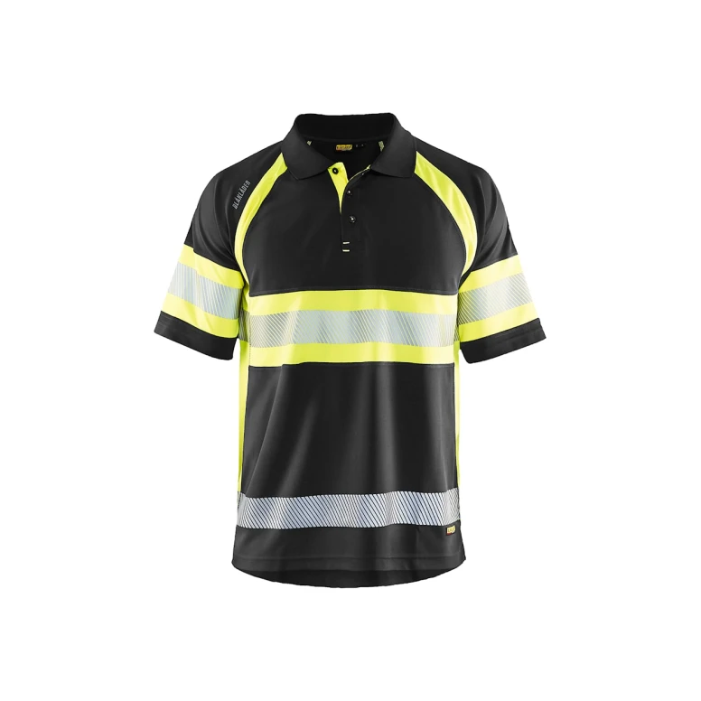 Polo de trabajo Alta Visibilidad Blaklader protección contra los rayos UV Mangas cortas 333810518933L