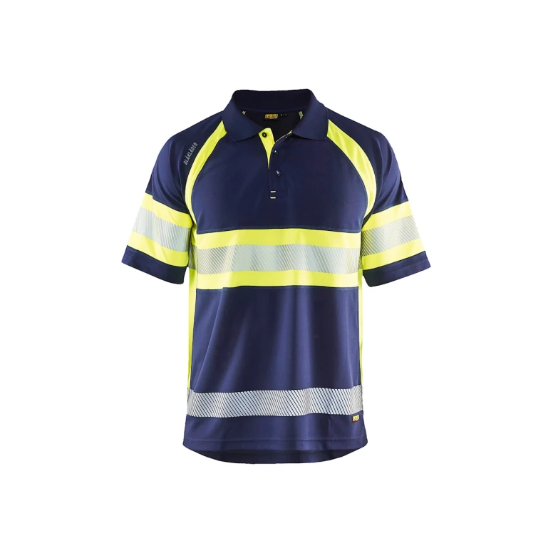 Polo de trabajo Alta Visibilidad Blaklader protección contra los rayos UV Mangas cortas 333810518933L