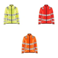 Chaqueta de trabajo Blaklader Alta Visibilidad cremallera completa micropolar Mujer 4966103300M