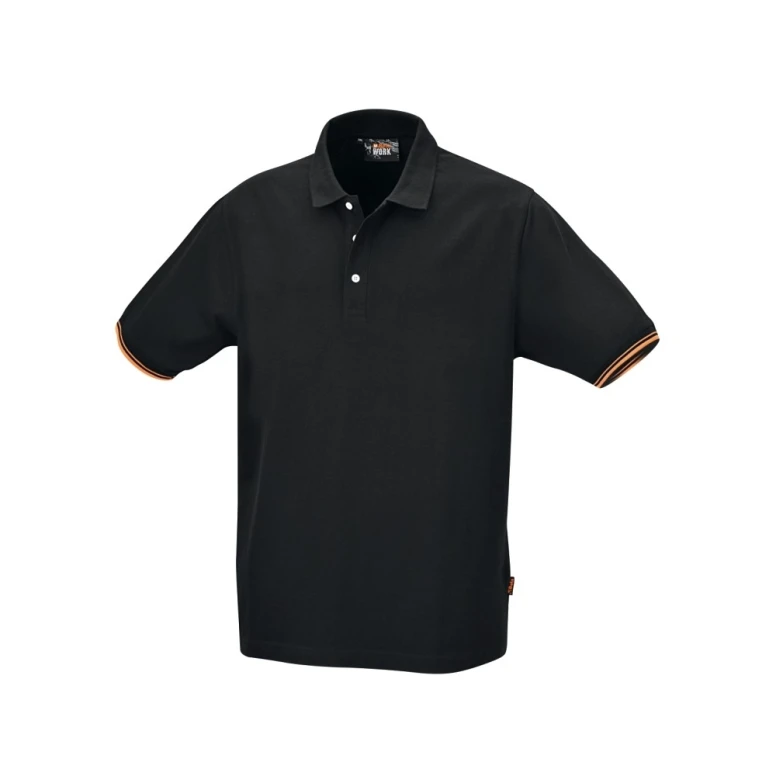 Polo de trabajo Beta 100% Algodón negro 7547N