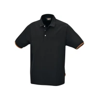 Polo de trabajo Beta 100% Algodón negro 7547N