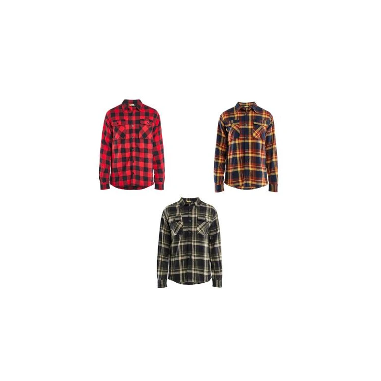 Camisa de trabajo Blaklader franela 100% Algodón 328811684298L