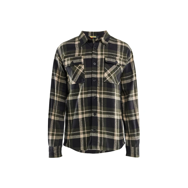 Camisa de trabajo Blaklader franela 100% Algodón 328811684298L