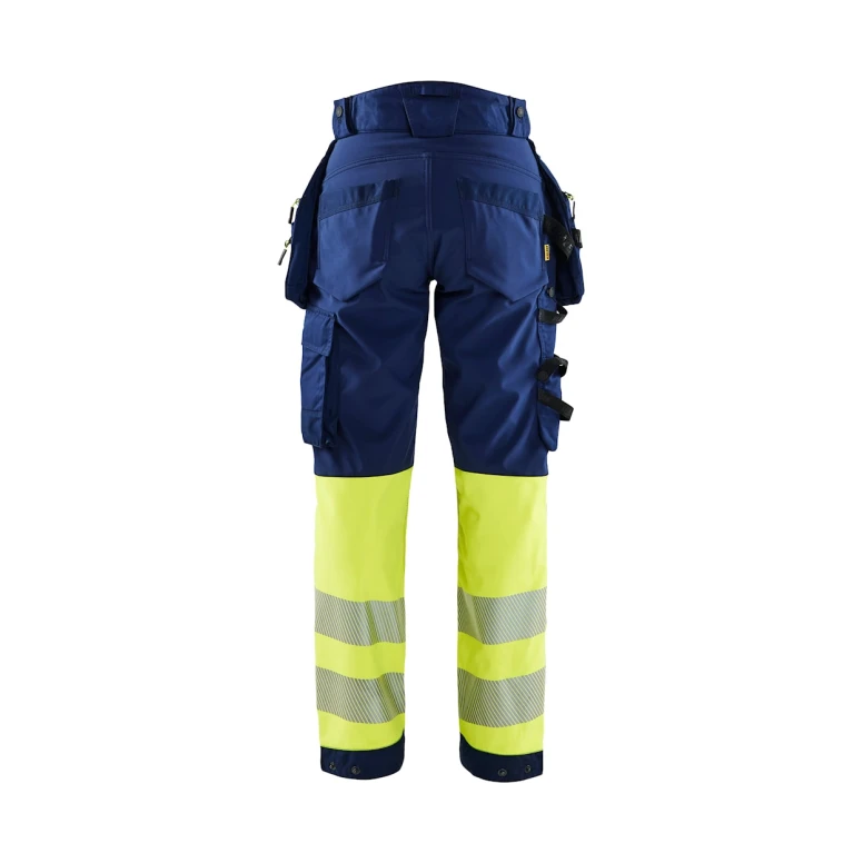 Pantalón de trabajo Alta Visibilidad Stretch Impermeable Multibolsillos Blaklader Softshell Mujer 711425138933C42