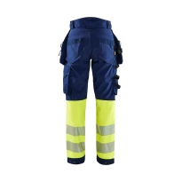 Pantalón de trabajo Alta Visibilidad Stretch Impermeable Multibolsillos Blaklader Softshell Mujer 711425138933C42
