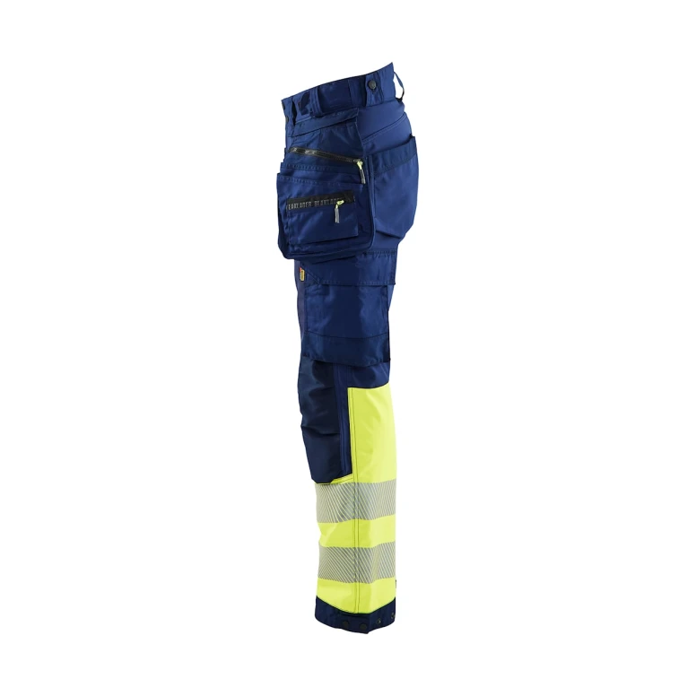 Pantalón de trabajo Alta Visibilidad Stretch Impermeable Multibolsillos Blaklader Softshell Mujer 711425138933C42
