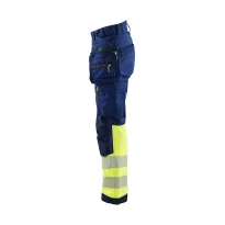 Pantalón de trabajo Alta Visibilidad Stretch Impermeable Multibolsillos Blaklader Softshell Mujer 711425138933C42
