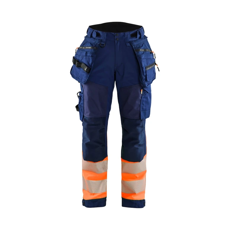 Pantalón de trabajo Alta Visibilidad Stretch Impermeable Multibolsillos Blaklader Softshell Mujer 711425138933C42