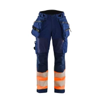 Pantalón de trabajo Alta Visibilidad Stretch Impermeable Multibolsillos Blaklader Softshell Mujer 711425138933C42