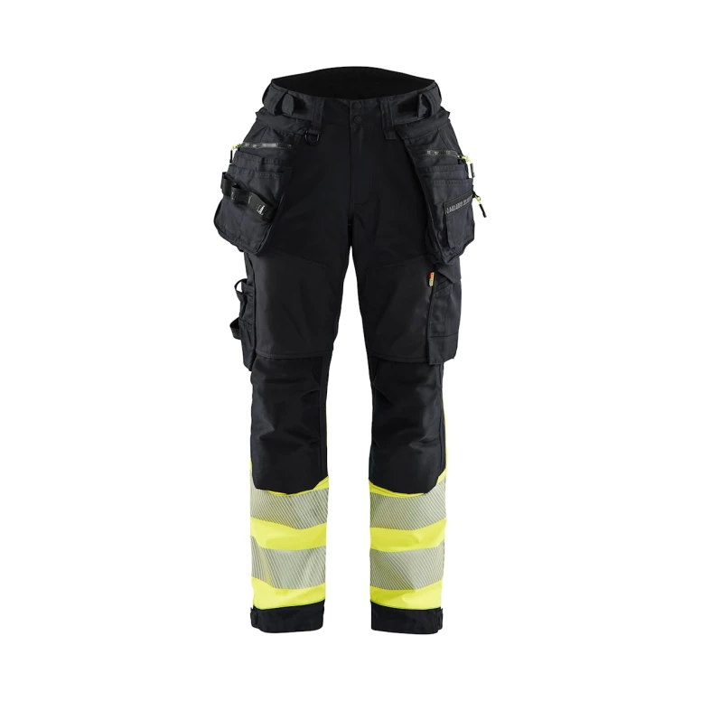 Pantalón de trabajo Alta Visibilidad Stretch Impermeable Multibolsillos Blaklader Softshell Mujer 711425138933C42
