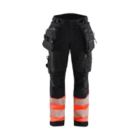Pantalón de trabajo Alta Visibilidad Stretch Impermeable Multibolsillos Blaklader Softshell Mujer 711425138933C42