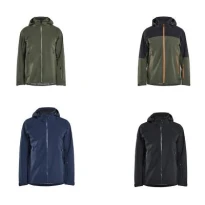 Chaqueta tipo concha de trabajo Blaklader Multibolsillos strecth Striker con capucha Impermeable 498019164209L
