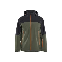 Chaqueta tipo concha de trabajo Blaklader Multibolsillos strecth Striker con capucha Impermeable 498019164209L