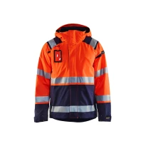 Chaqueta tipo concha de trabajo Blaklader Multibolsillos Alta Visibilidad stretch con capucha Impermeable 498719873389L 2