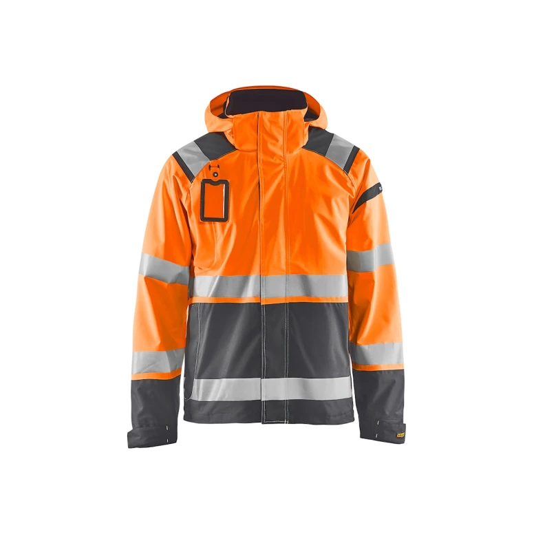 Chaqueta tipo concha de trabajo Blaklader Multibolsillos Alta Visibilidad stretch con capucha Impermeable 498719873389L