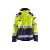 Chaqueta tipo concha de trabajo Blaklader Multibolsillos Alta Visibilidad stretch con capucha Impermeable 498719873389L