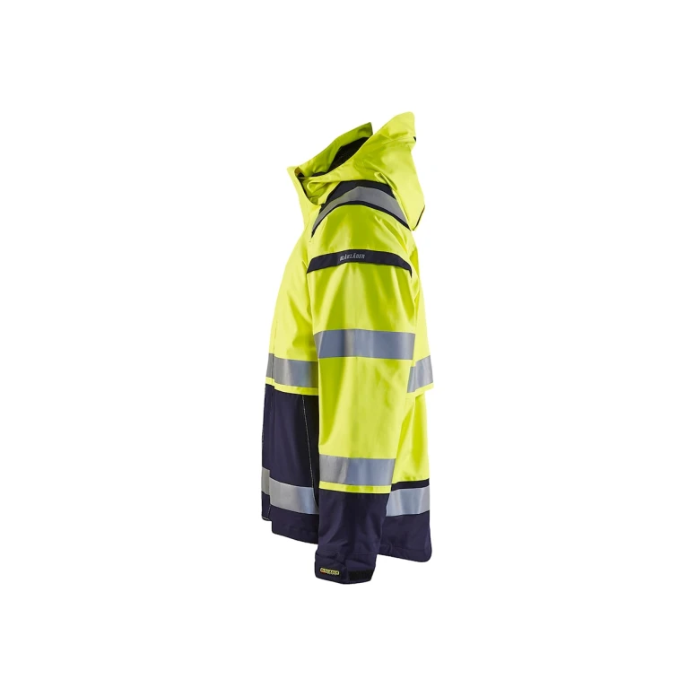Chaqueta tipo concha de trabajo Blaklader Multibolsillos Alta Visibilidad stretch con capucha Impermeable 498719873389L